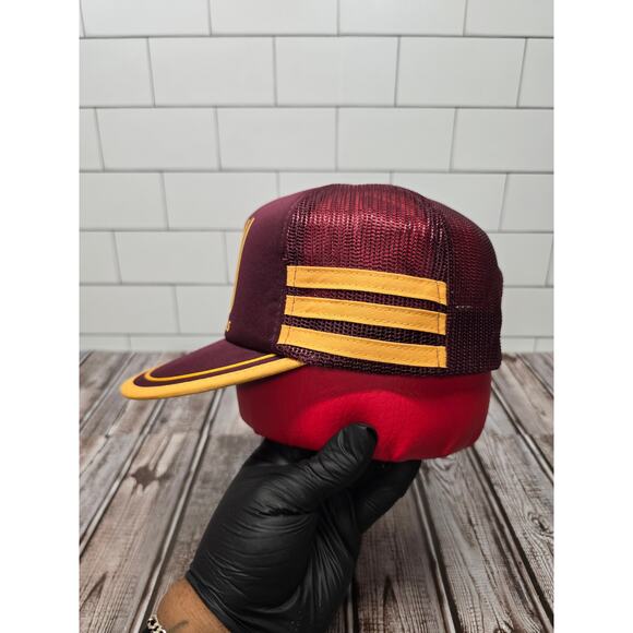 Hazelwood Arizona State University Vintage 3 Stripe Adjustable Trucker Snapback - Picture 2 of 8